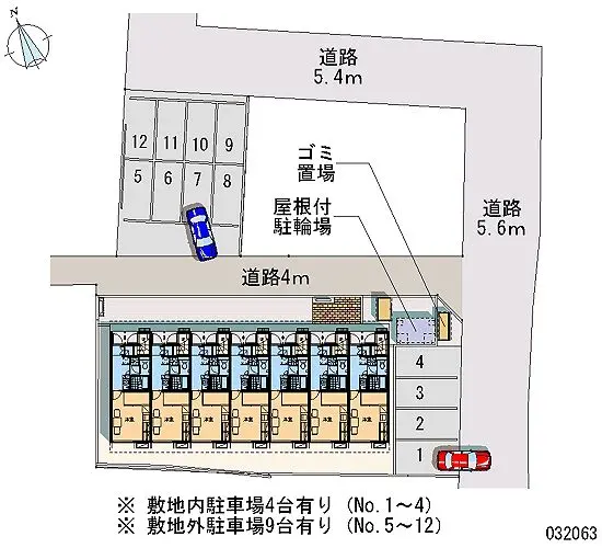 ★手数料０円★会津若松市日新町　月極駐車場（LP）